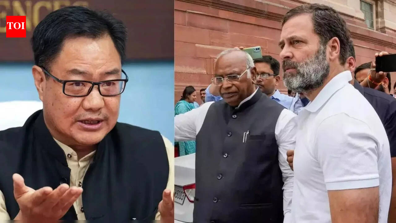 'Learn to serve selflessly from PM Modi': Kiren Rijiju targets Rahul Gandhi over anti-CEC protest
