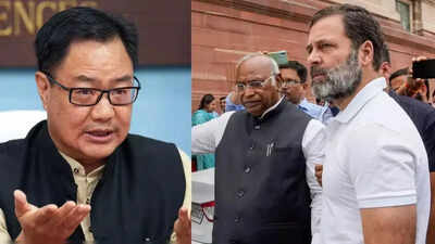 'Learn to serve selflessly from PM Modi': Kiren Rijiju targets Rahul Gandhi over anti-CEC protest