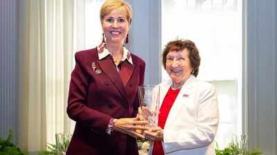 Dawn Chaney was a three-sport athlete at Texas Woman's University in the 1960s; decades later, she gave $10 million for a new athletics complex