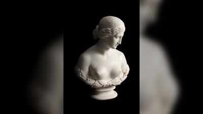 A marble bust sat in an English garden for 70 years; it was actually a rare work by America’s first professional female sculptor