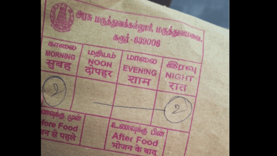Vijay’s TVK govt accused of allowing ‘Hindi imposition’ in TN after Hindi words appear on medicine covers in Karur. Coimbatore hospitals