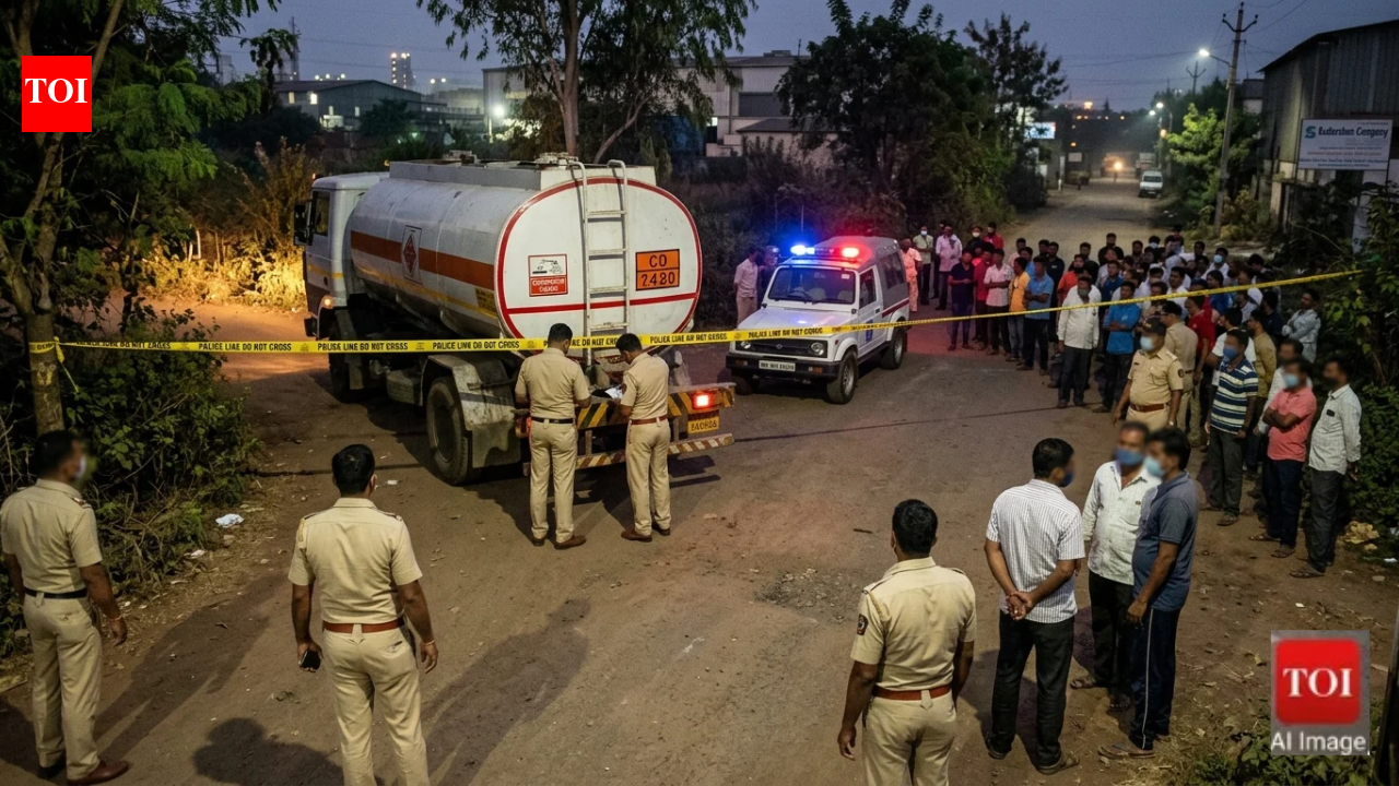 Drunk tanker driver mows down pedestrian while reversing on narrow Raigad road