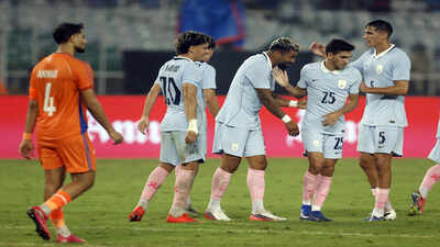 Anirudh Thapa goal a brief bright spot as Uruguay run riot against India