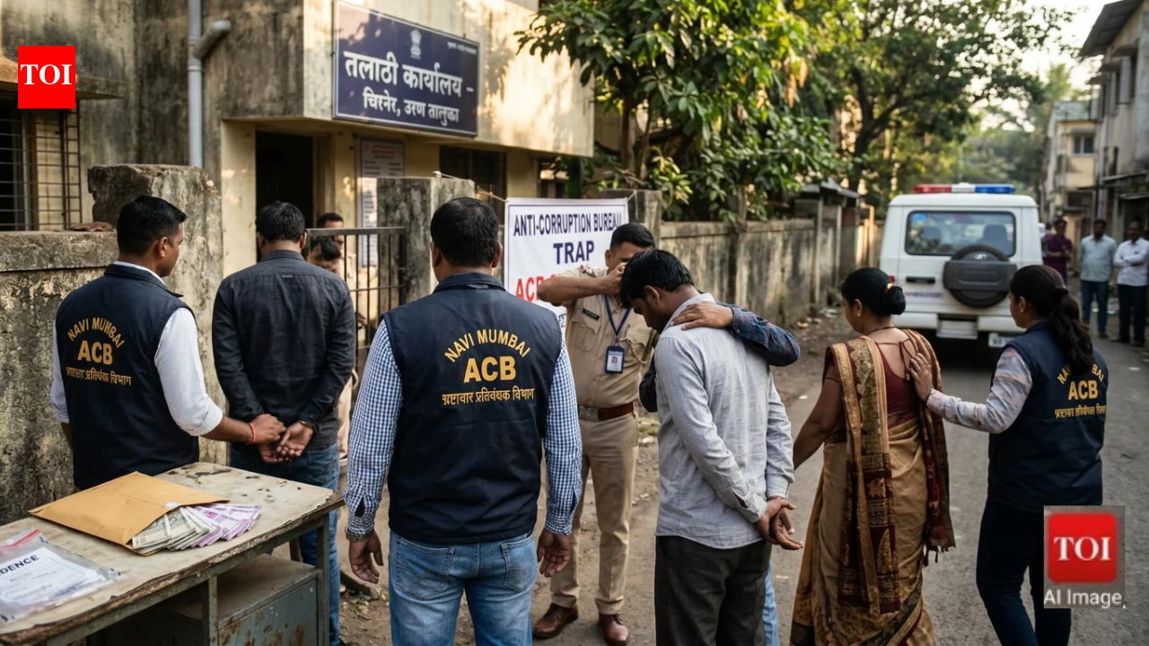Rs 1 lakh bribe trap: Navi Mumbai ACB catches circle officer, talathi and woman assistant