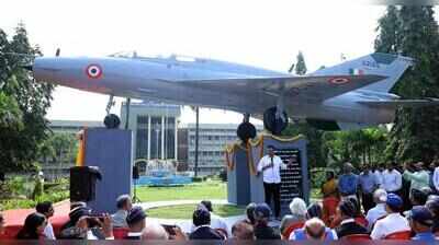 MIG 21  now stands in front of NITK main building