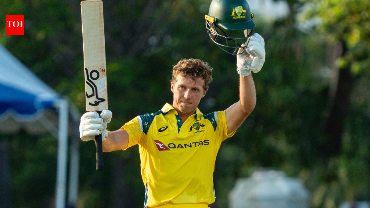 Australia A in action against India A in the first unofficial ODI in Puducherry