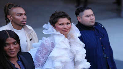 Zendaya brings back her ‘The Odyssey’ look at Louis Vuitton’s Paris Fashion Week show, but with a whole new mood
