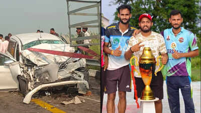 4 cricketers killed, 2 injured after car rams truck on Purvanchal Expressway