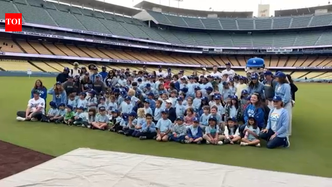 Will Smith brings 130 wildfire-hit students to Dodger Stadium for STEM day