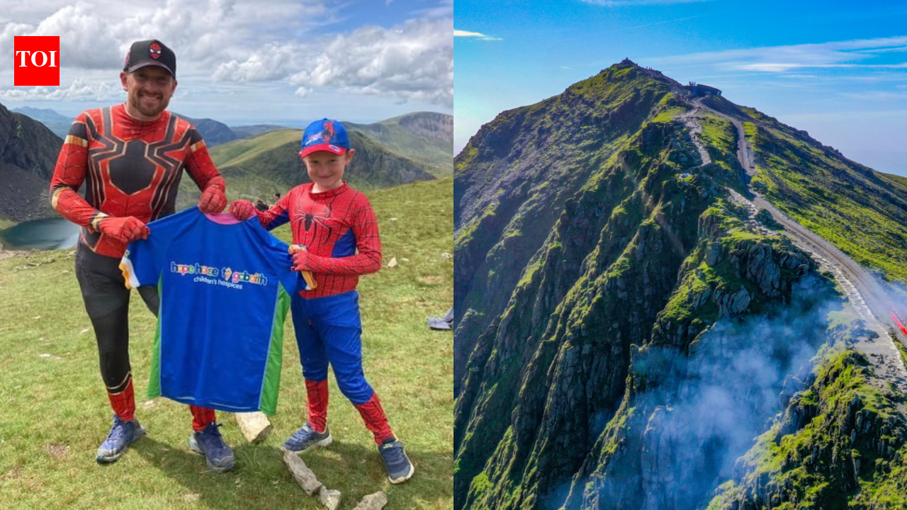 Welsh man climbs Snowdon 141 times as Spider-Man, raises £6,188 for children