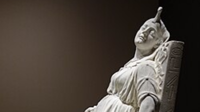 In 1876, New York artist sculpted Cleopatra's death; 100 years later, the lost artwork was discovered while being used as a horse's gravestone