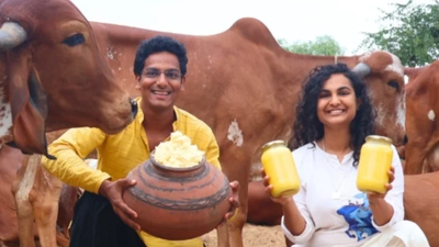 In 2018, they started with few rented cows and no farming experience; today, this Jaipur couple runs a Rs 2.4 crore sustainable farm with 100 Gir cows