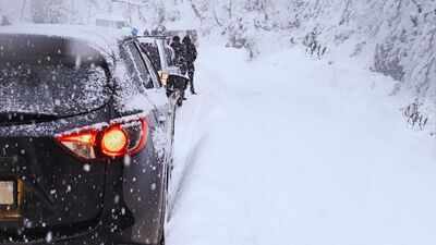 Adi Kailash and Om Parvat turn into a winter wonderland; heavy snowfall leaves hundreds of tourists stranded at 14,500 feet