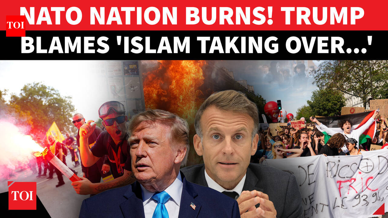 PARIS IN FLAMES! 56,000 Anti-Macron Protesters Flood Streets As Fires, Tear Gas Spark Chaos | Watch