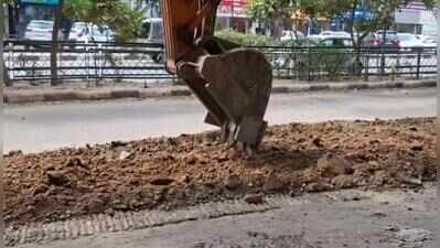 Battered Phase 3-5 road reconstruction underway