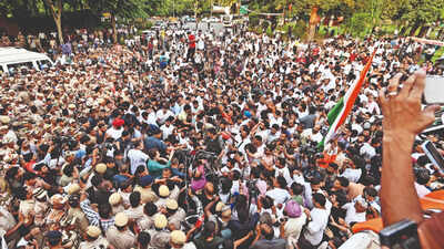 Anti-CEC protests: Opposition, police face off again; Rahul Gandhi says won’t stop till Gyanesh quits