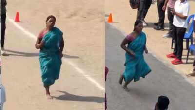 Ramgarh widow runs 1.6km in sari, barefoot to chase Jharkhand home guard job