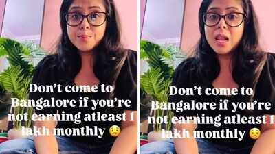 ‘Don’t come to Bengaluru if…’: Woman says Rs 1 lakh monthly salary may be the minimum needed to live comfortably in the city