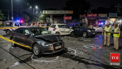17-year-old rents Audi for Rs 16,000, crashes into 3 vehicles in Delhi, kills pedestrian