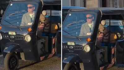 ‘It’s a Mahindra one, it’s ours’: Anand Mahindra spots rickshaw in London, social media reacts to unusual sight