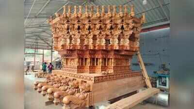 New Brahmaratha takes shape for Kateel annual festival