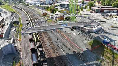 Norway turned 20 tonnes of aluminium from a decommissioned oil platform into a 55-metre pedestrian bridge