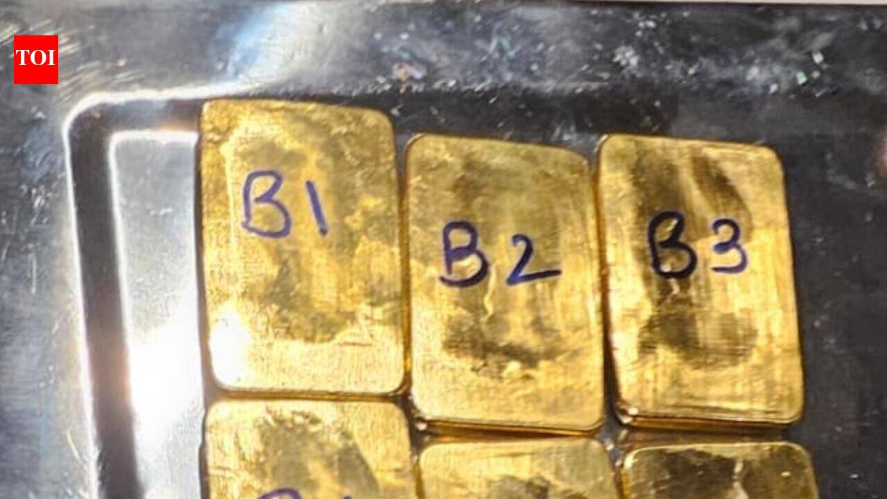 Duo hid smuggled gold biscuits under baggage trolleys, caught at ...