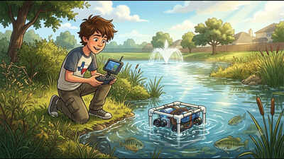 Meet Caden Terence Pohlkamp, a teenager from Texas, who built an aquatic robot to save fish and other aquatic life in ponds across the State