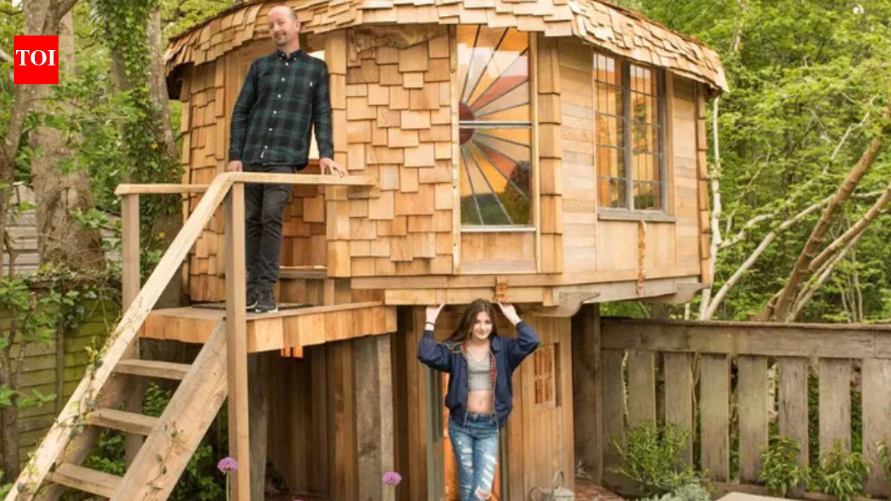 12-year-old girl gives father £500 to build mushroom-shaped house; it wins Shed of the Year 2017