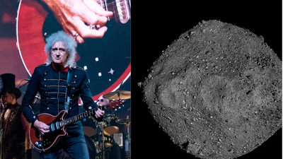 Nasa struggled to find a safe sampling site on asteroid Bennu; Queen guitarist Brian May used his little-known 3D imaging skills to reveal its treacherous terrain