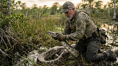 A retired US Army veteran has spent 11 years hunting Burmese pythons in ...