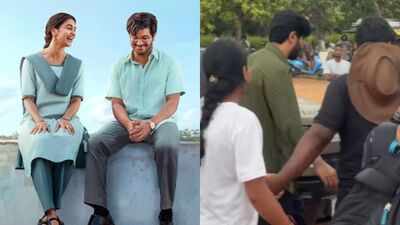 Dulquer Salmaan’s team tries to control crowd as fans mob the actor during ‘Sri Sri’ shoot in Vizag
