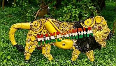 Malda division gives railways’ waste an artistic makeover