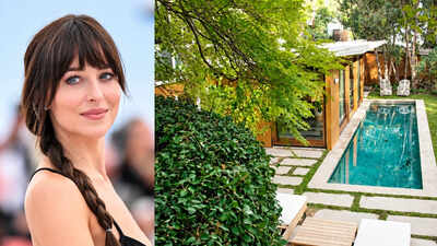 In 2016, Dakota Johnson paid $3.55 million for a 1947 Los Angeles midcentury home; after renovating the 'tree house' with Pierce & Ward, she sold it a decade later for $5.92 million after asking $6 million