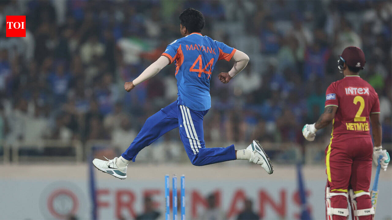 149.5kmph thunderbolt! Mayank Yadav leaves West Indies reeling after India’s record T20I total in Ranchi