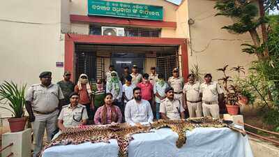 Six held with two leopard skins in Gajapati, probe on wildlife trade links