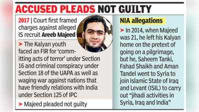 Special NIA court frames terror funding charge against Areeb Majeed in IS case