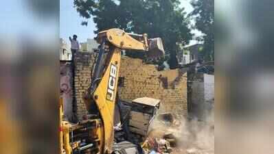 Demolition drive clears roads in Paldi, Ranip