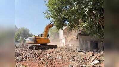 Demolition drive clears roads in Paldi, Ranip