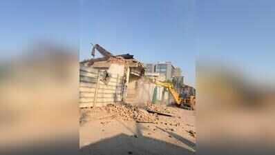 Demolition drive clears roads in Paldi, Ranip