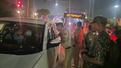 Barricades, drones, food order checks: Cops tighten border checks