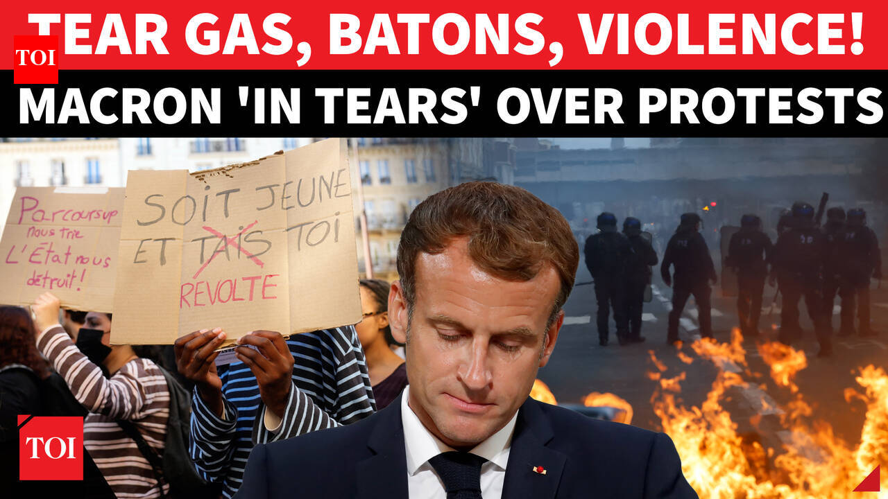 France Burns! 71,000+ Protesters Flood Paris As Students Clash With ...
