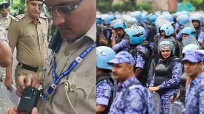 CJP protest: Police deploy forces with bodycams at Jantar Mantar, Dipke says 'govt waging war on its people'