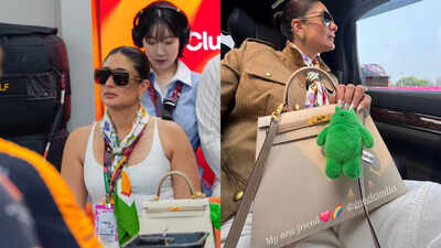 Kareena Kapoor Khan brings Bollywood glamour to F1 Singapore 2026 in a white top and a colourful twist