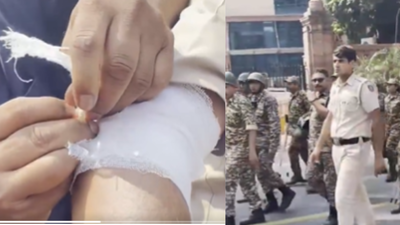 Delhi CJP stir: 2 cops injured after stone pelting near Akashwani Bhawan