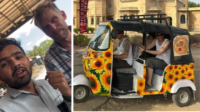 “Do you expect this from any Indian politician?”: Norwegian mayor spotted travelling across India in an auto-rickshaw; video viral