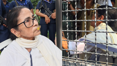 ‘Bigger than Emergency’: Band-aid over mouth, Mamata Banerjee detained in Delhi protest