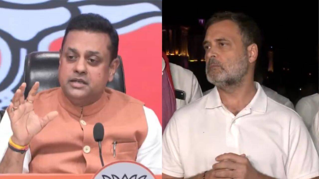 Photo: The Times of India Sambit Patra calls CJP protest a flop show