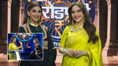 ‘He would be sitting under the table, crying’: Madhuri Dixit recalls a director breaking down during film shoots, says he once sat crying on a trolley mid-scene, Sonali Bendre asks, ‘are you serious?’