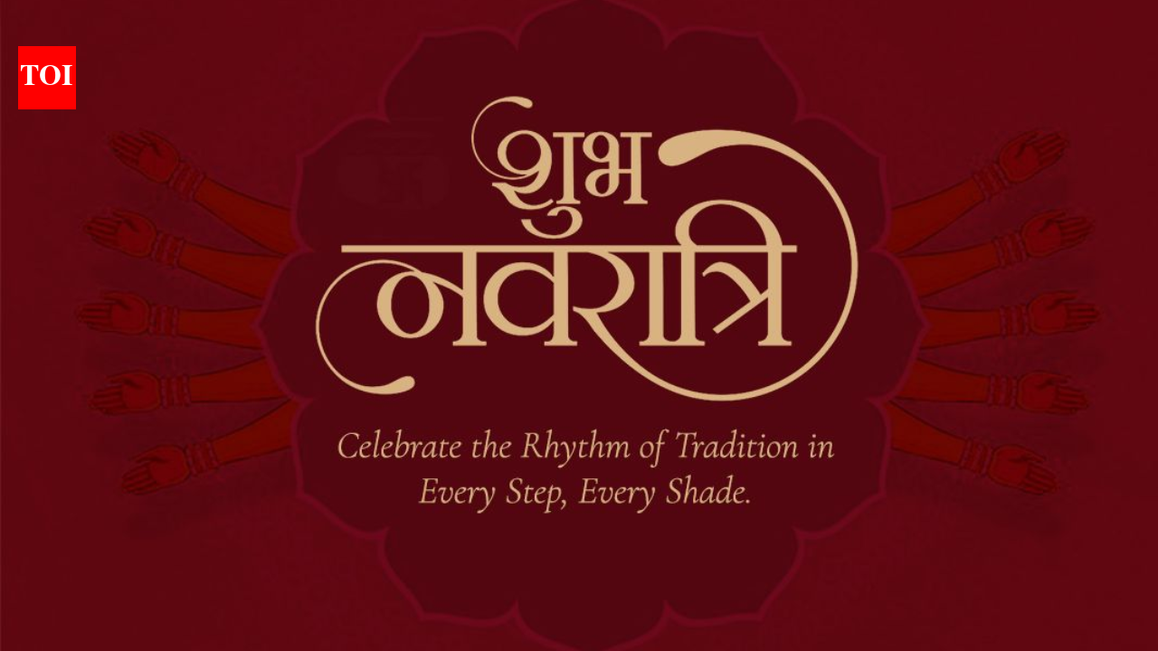 Navratri 2026 colour guide illustration